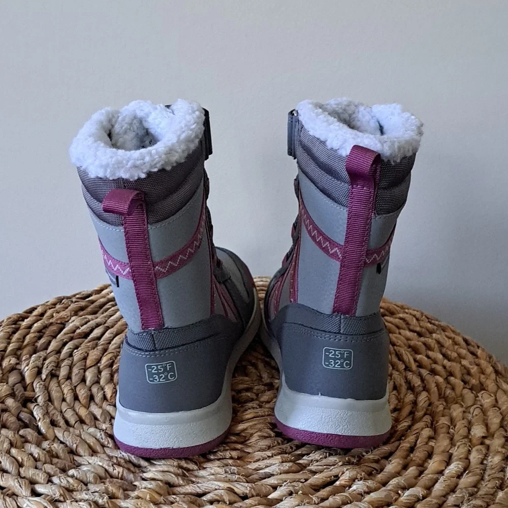 Merrell Girls Snow Crush Waterproof/Insulated Winter/Snow/Outdoor Grey Boots S-3